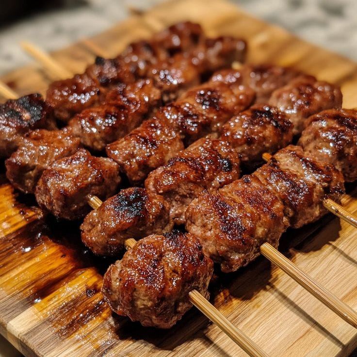 Espetinho de carneiro