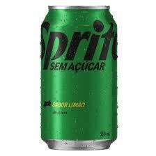 Lata Sprite ( sem açúcar).