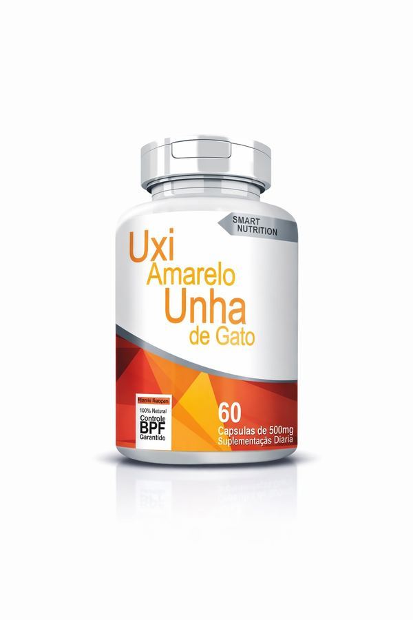 Uxi Amarelo + Unha de Gato Smart Nutrition – 60 Cápsulas de 500mg